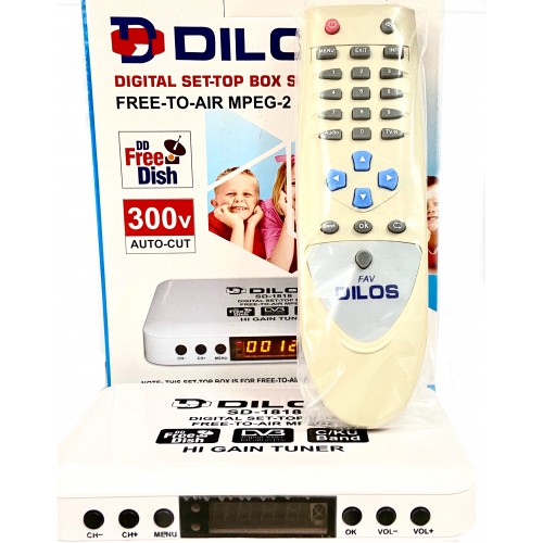 Dilos MPEG-2 SD DVB-S Digital FTA Set-Top Box