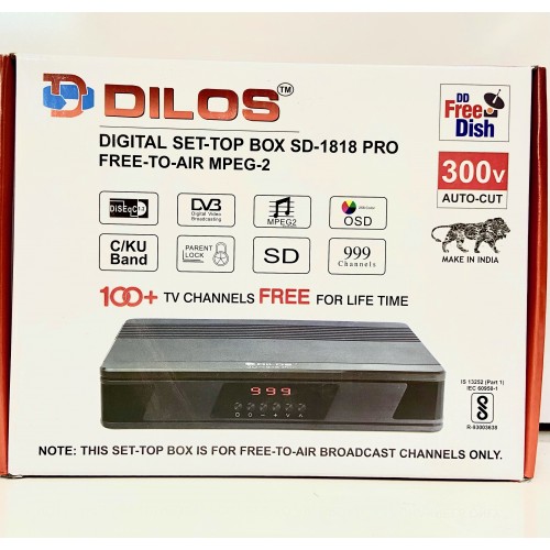 Dilos SD-1818PRO MPEG-2 SD DVB-S Digital FTA Set-Top Box