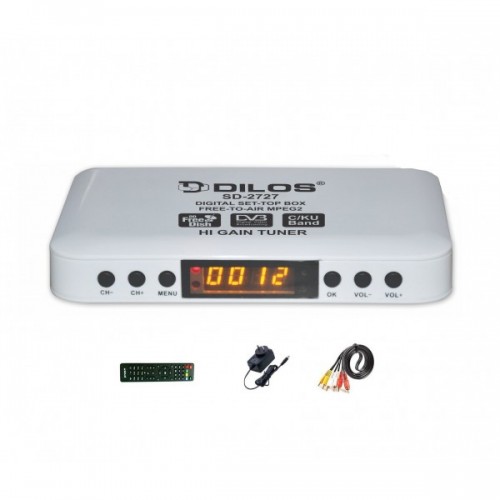 Dilos MPEG-2 SD-2727 DVB-S Digital FTA Set-Top Box