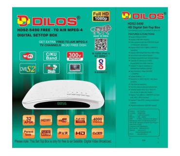 DILOS HDS2-5490 Free-To-Air Full HD DVB-S2 Set-Top Box